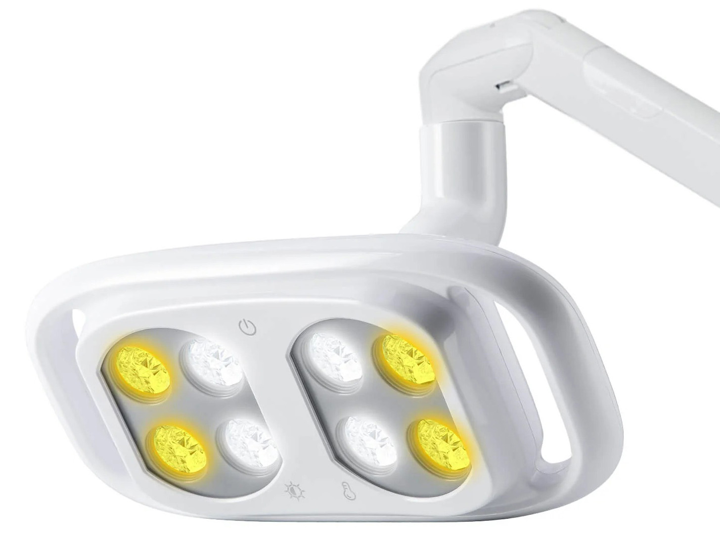 Dental Chair Light Infrared Inductive Oral Light Lamp 8LED 10W Dual-Color Adjustable